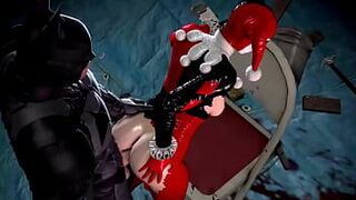 Харли Куинн принимает член Бэтмена глубоко в ее мясистую задницу для хорошего траха (услышь эту сучку в блаженстве) - порно видео